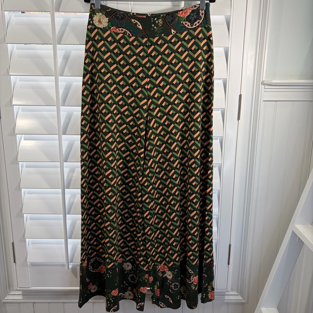 NWT Farm Rio For Anthropologie Amie Knit Wide-Leg Palazzo Pants - Picture 6 of 11